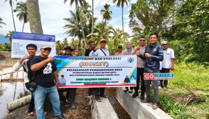 Dana Desa Tahap I Selesai, Pembangunan di Tanjung Bungai I Tuai Pujian dari Tim Monev